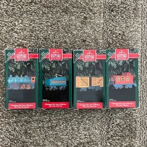 Full set of 1992 Hallmark Train ornaments